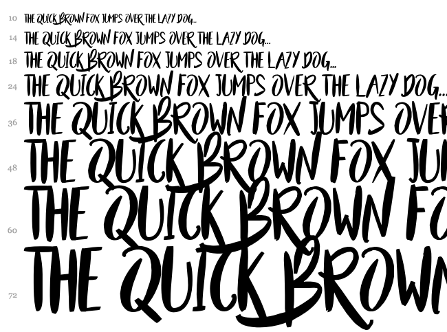 Beauty and the Beast font waterfall